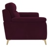 Niwara Velvet 1 Seater sofa in  Red wine color