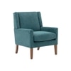 Leston Upholstered Fabric Arm Chair in Teal