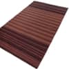 Jaipur Rugs Striped Wool 5x8 Feet Deep Ruby And Rust Dhurrie Carpet