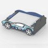 Flash Racer Car Bed In Blue Colour