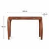 Aldrich Sheeham Wood Console Table in Provincial Teak Finish With 2 Drawer