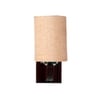 Devansh Solid Wood Electric Wall Light in Beige Colour with Beige Shade Count of 1 Light