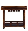 Lifty Solid Wood Bar Trolley in Provincial Teak Finish