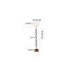 Edythe White Cotton Shade Floor Lamp