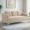 Arab Velvet 3 Seater Sofa Cream Color