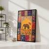 The Castle Decor Traditional Madhubani Wall Painting Framed Artwork 20x30 Inch