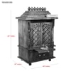 D'Dass Honey Finish Solid Sheesham Wooden Temple For Pooja