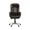 Ettorez Vanity Hb Premium Leatherette Chair In Brown Colour