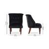 Seraphine Accent Chair - Black (Colour : black)