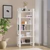 Hexa Engineered Wood Bookshelf Multipurpose Storage Rack in Giant Wood and Frosty White