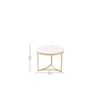 Griffin Nesting Coffee Table In Gold Finish