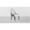 Danaja Accent Chair in Cream & Grey Colour Set 2 Solid Wood Accent Chair in Cream Colour