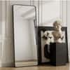 The Artment Vista Black Arch Frame Unbreakable Floor Mirror For Home (155 X 45 CM)