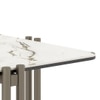 Paloma Marble Side Table in Pluto Spanish Ceramic Finish