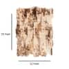 Beige Brown Abstract Wool Silk Shaped Rug Hand Tufted Area Rug for Living Room Bedroom 12x15