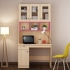 Swotty Study Table With Storage Pink And Beige Teak