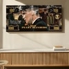 Paintingmantra British Gangster Money Theme Canvas Wall Painting 22x46 Inch