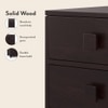 Magellan Solid Wood Bedside Table in Mahogany Finish