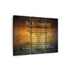 Truss Pcs Brown White Bibles Ten Commandments Printed Canvas Wall Prints Set of 3 Multicolor Matte