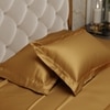 Stoa Paris Satin Pillow Covers,  Premium Plain Pillow Cover Set of 2, 68L x 45W cms - Eternal Glow