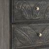 Elisa Solid Wood Chest of 4 Drawers in Antique Grey Finish