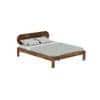 Woodwhiz Solid Wood Queen Size Non Storage Bed In Provincial Teak Finish
