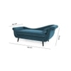Kabera Velvet Chaise Launger in T Blue Colour