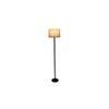 Frost Beige Jute Floor Lamp with Solid Wood