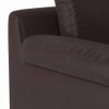 Esquel 1 Seater Leatherette Sofa in Chocolate Colour