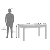 Floyd 6 Seater Dining Table Glass Top With Set Of 6 Gordon Chairs