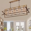 Eliante 5 Light Hanging Chandelier, Champaign Glass Shades, Mild Steel, Modern Pendant Ceiling Light