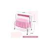 Lyra Stainless Steel Baby Cradle with Mosquito Net Florals & Stripes