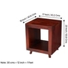 Berlin Sheesham Wood Contemporary Rectangle End Table Side Table In Honey Finish