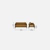 Classic 3 Seater Sofa In Light Brown Colour