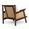 Editor One Seater Sofa Chair in Teak Finish