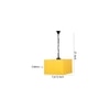 Rowen Yellow Fabric Hanging Light