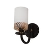 Eliante Wall Lights Mild Steel, Glass & Glass Material Brown,Gold & White Finish