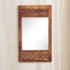 Mercury Solid Wood Mirror in Honey