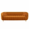 Nero Velvet 3 Seater Sofa in Orange Colour