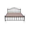 Morris Metal Queen Size Non Storage Bed In Black Finish