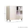 Hexa Engineered Wood Bookshelf Multipurpose Storage Rack in Frosty White Colour