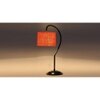 Orange Jute Curvy table lamp with Iron Base (SP19)