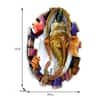 Desert Art Metal Handpainted Front Ganesha Wall Hanging