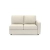 Apollo Sofa (Colour : Pearl, Cushion : Soft, Back Type : Regular, Seating Capacity : Left Aligned 2 Seater + Left Aligned Chaise + Ottoman)