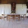 Dado Solid Wood Dining Table with Six Chairs in White Colour