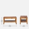Scout Rectangular Solid Wood Coffee Table In Walnut Finish