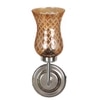 Devansh Steel Electric Wall Light in Steel Colour with Lavender Shade Count of 1 Light