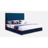 Vincent Engineered Wood Queen Size Non Storage Bed In Provincial Teak Finish