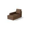 Apollo Sofa (Colour : Mocha, Cushion : Hard, Back Type : High Back, Seating Capacity : Left Aligned 3 Seater + Left Aligned Chaise + Ottoman)