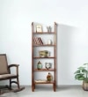 Benno Solid Wood  Bookshelf in Honey Oak Finish